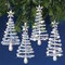 Solid Oak Frosty Christmas Trees Ornament Kit